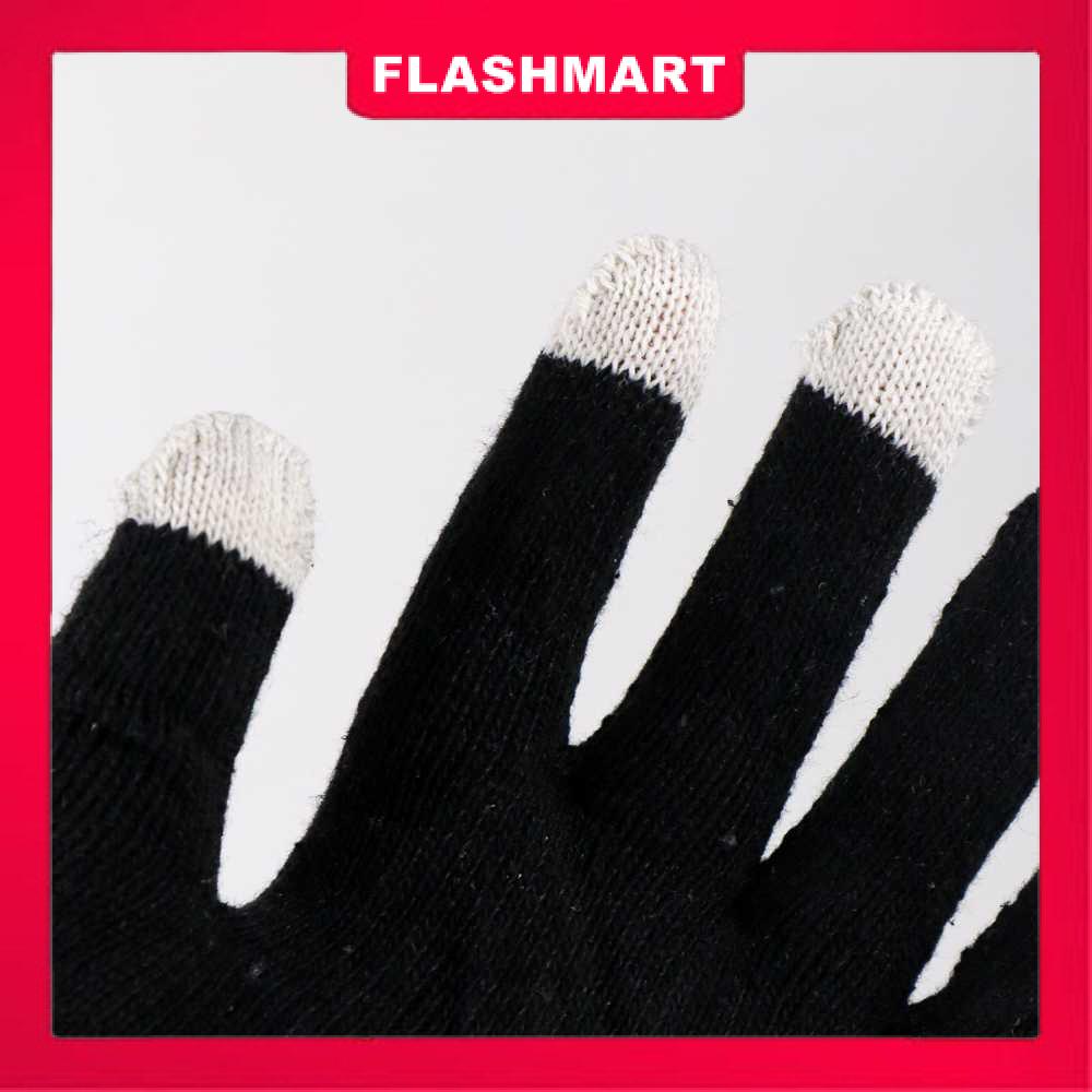 Murah Lebay Flashmart WF Sarung Tangan Rajut Touch Screen Gloves - 11771