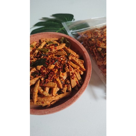 

Basreng pedas daun jeruk dan Basreng Ori daun jeruk 100 gr