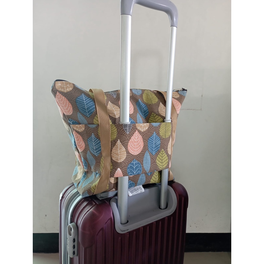TAS Travel Bag Koper Bahan Kain kanvas