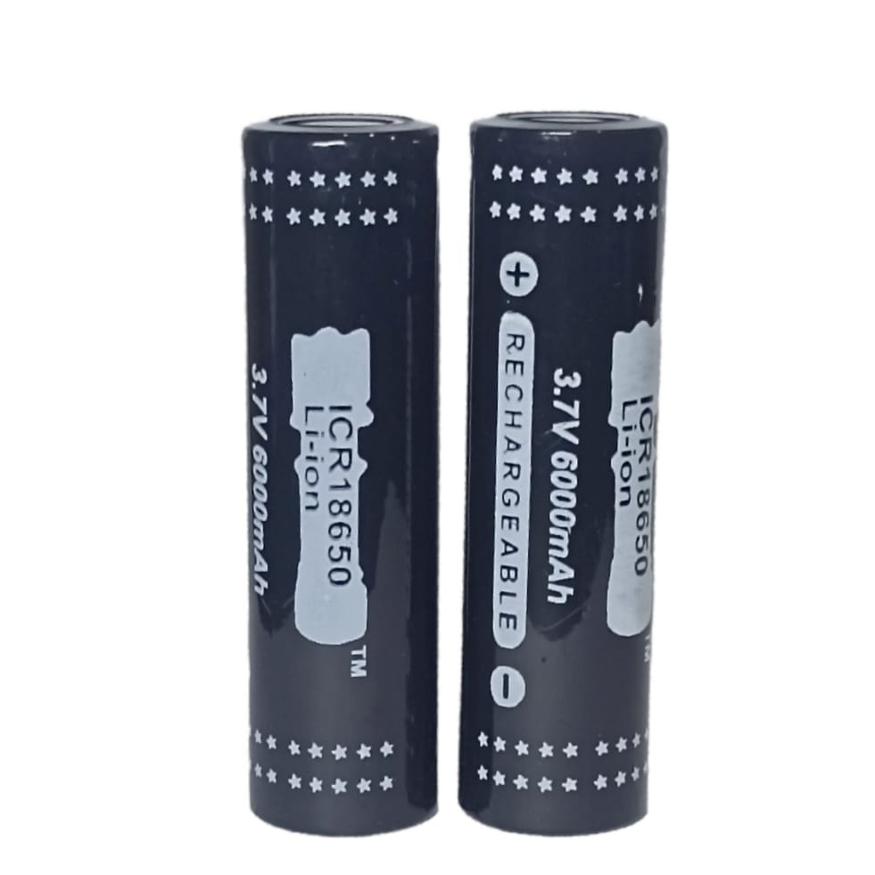 Baterai Charger / Batrai Isi Ulang Li-ion  ICR 18650 6000MaH 3.7v ISI 2 PCS