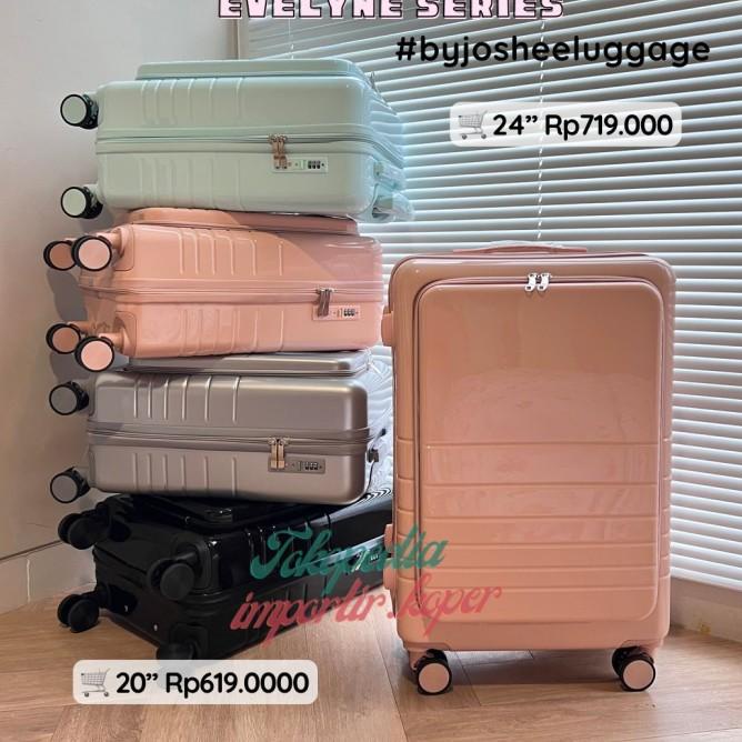 Koper Joshee Evelyn Series Koper Laptop Zipper Cabin 20 Inch Dan Koper