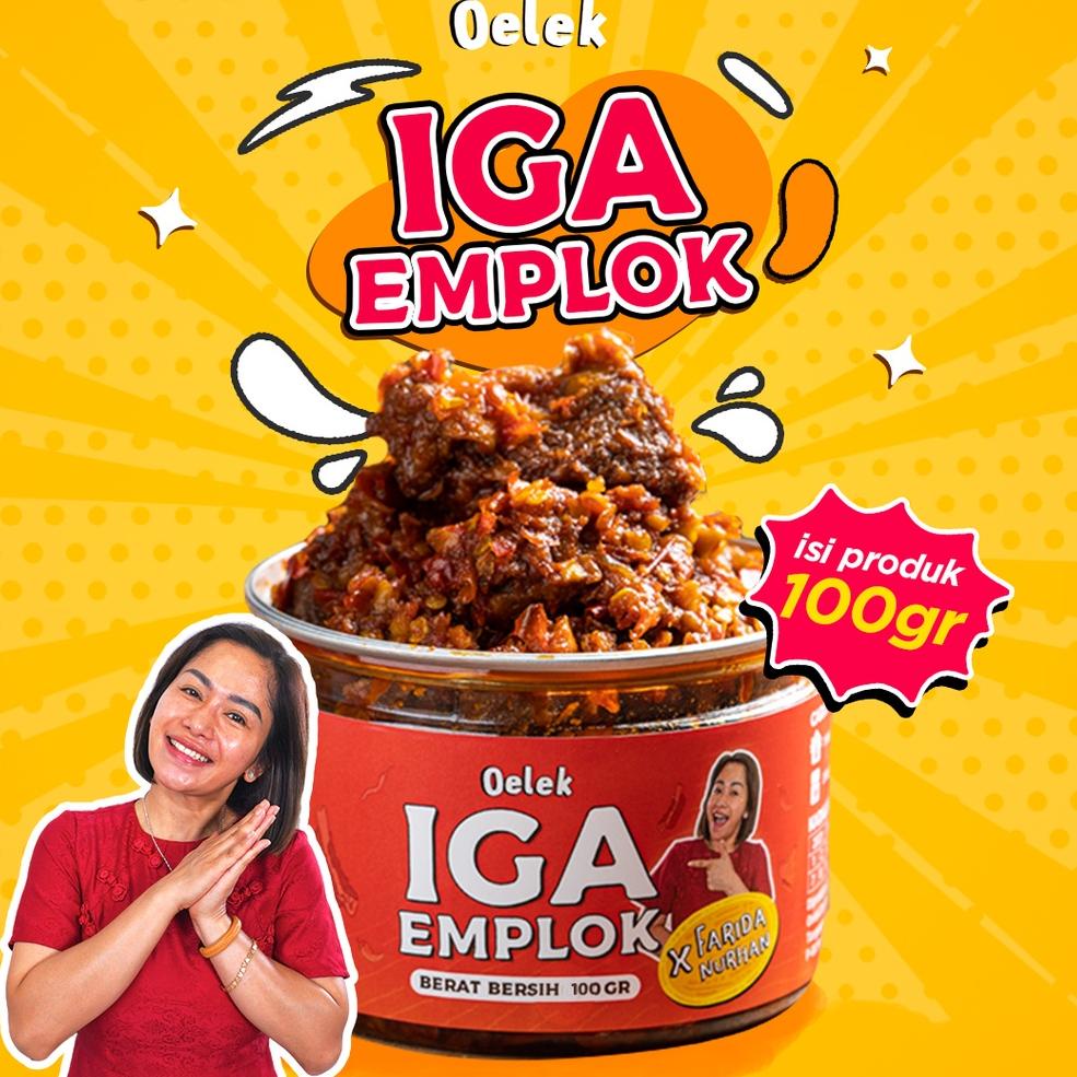 

Ready Stok Iga Emplok Oelek x Farida Nurhan (100gr) / Iga Mercon / Iga Sambal / Oseng Iga