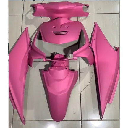 BODY HALUS HONDA BEAT KARBU TAHUN 2011 PINK DOFF WARNA CUSTOM WARNA MODIFIKASI