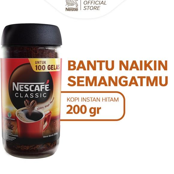 

❤[PROMO MURAH!!!]❤ NESCAFE Classic Kopi Instan Kopi Hitam 200g Jar