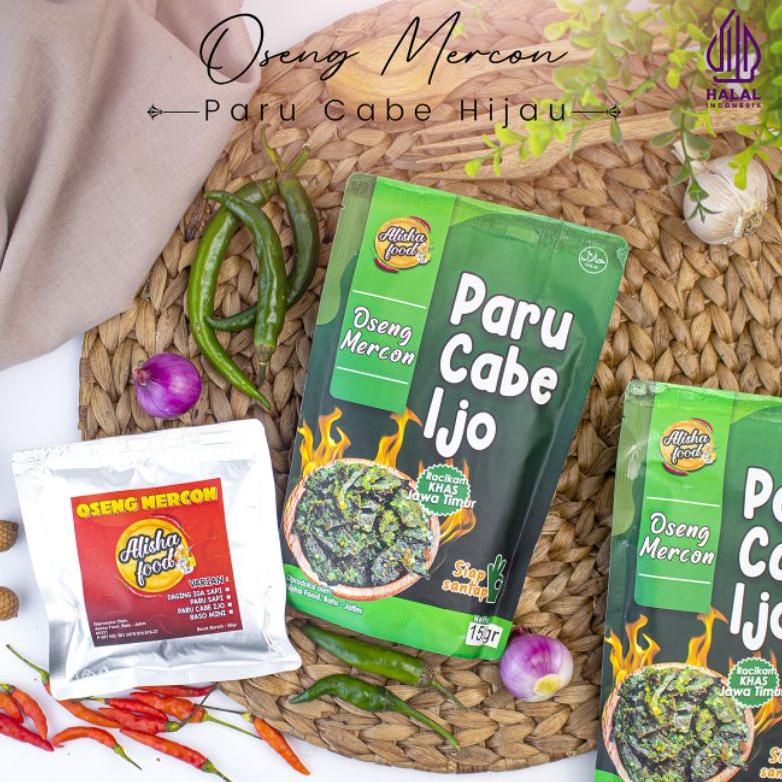 

9.9 BRANDS FESTIVAL [PEDAS SEGER] Oseng Mercon / Sambal Paru Cabe ijo 50 gr-150 gr