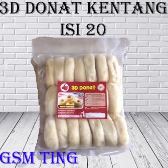 

《packingaman》 Donat Kentang 3D Donat Beku Frozen isi 20pcs