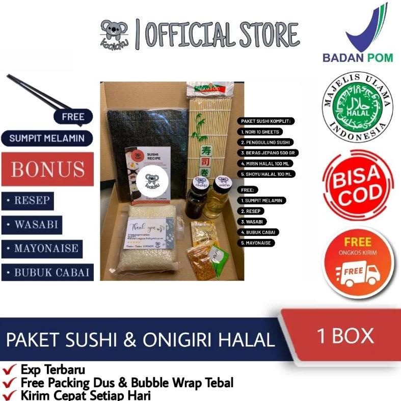 

Di⚡kon !! Paket Bahan Pembuat Sushi Maker Set Nori Kimbab dan Onigiri Baby Koala Lengkap Halal Komplit Instan Praktis