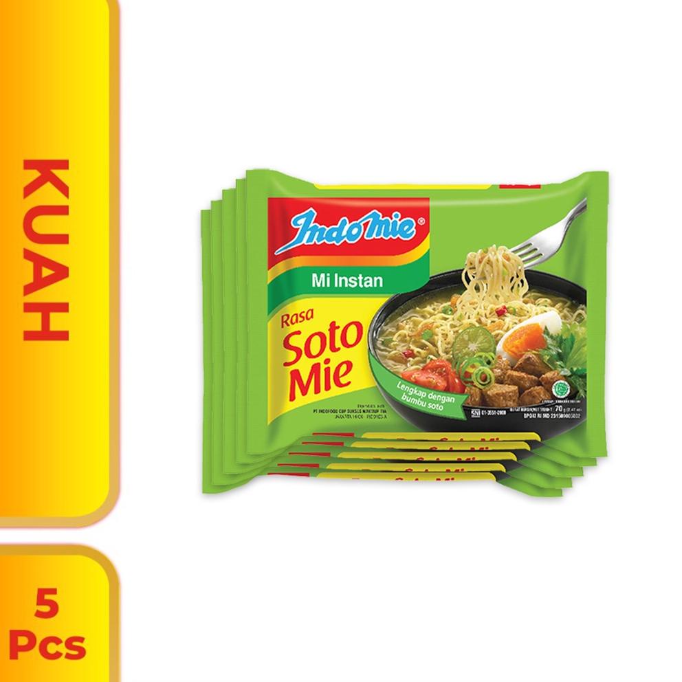 

Stok terbaru 5 Pcs - Indomie Kuah Soto Mie