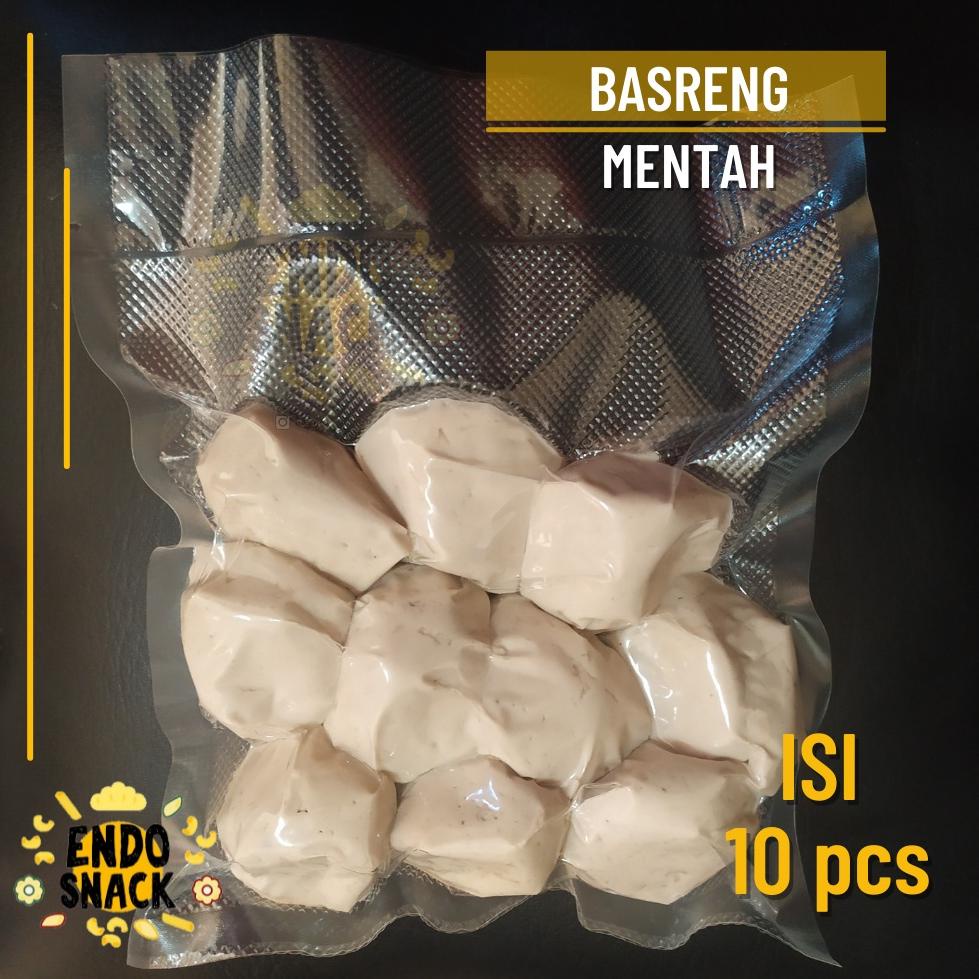 

❤[PROMO MURAH!!!]❤ 10pcs Basreng Mentah SUPER Kemasan Vacuum, Baso Goreng Ikan Mentah Kualitas Super