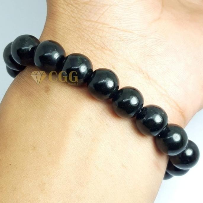 Gelang Black Jade Bonus Liontin Original