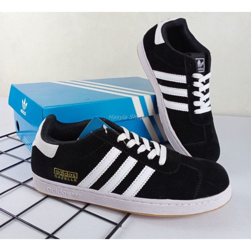 PROMO SEPATU KETS PRIA DAN WANITA AD1D4S GAZELLE SIZE 39-43/SNEAKERS MODEL BARU 2023 4DID4S GAZELLE/SNEAKERS SEKOLAH PRIA HITAM POLOS/SNEAKERS SEKOLAH WANITA FULL BLACK/SEPATU CASUAL FULL HITAM/SEPATU LARI PRIA DEWASA/SEPATU OLAH RAGA PRIA WANITA AD1D4S