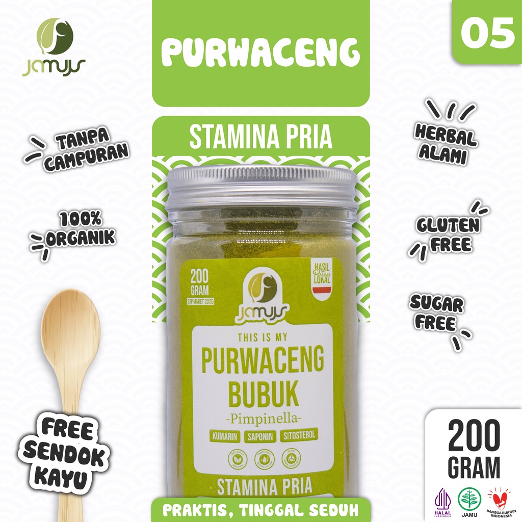 

Jamujur Purwaceng / Pimpinella (STAMINA PRIA)