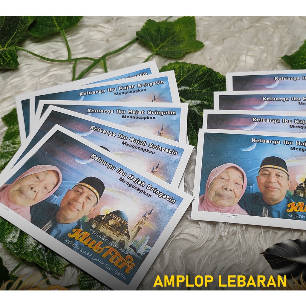 

amplop angpau lebaran free desain bisa diisi foto keluarga