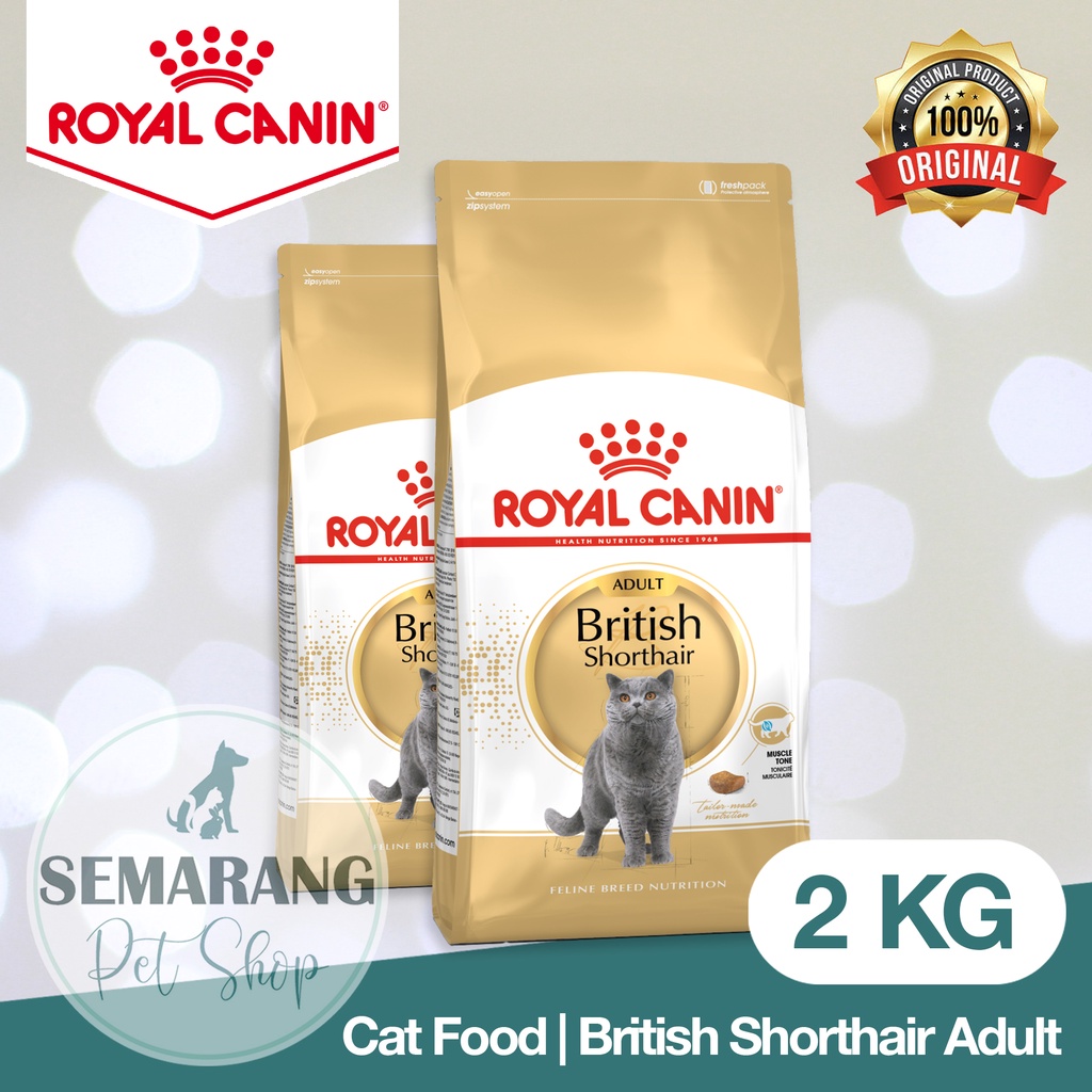 ROYAL CANIN British Shorthair Adult 2kg | RC Cat Food BSH | Makanan Kucing Dewasa Premium | Dry | Freshpack Fresh pack | Original
