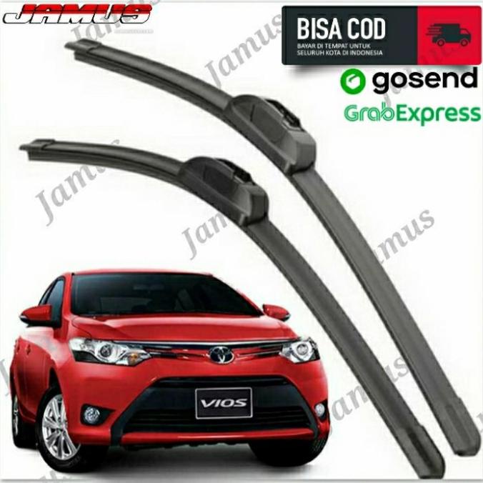 Wiper Toyota Vios Gen 3 Frameless Banana HRG DISKON