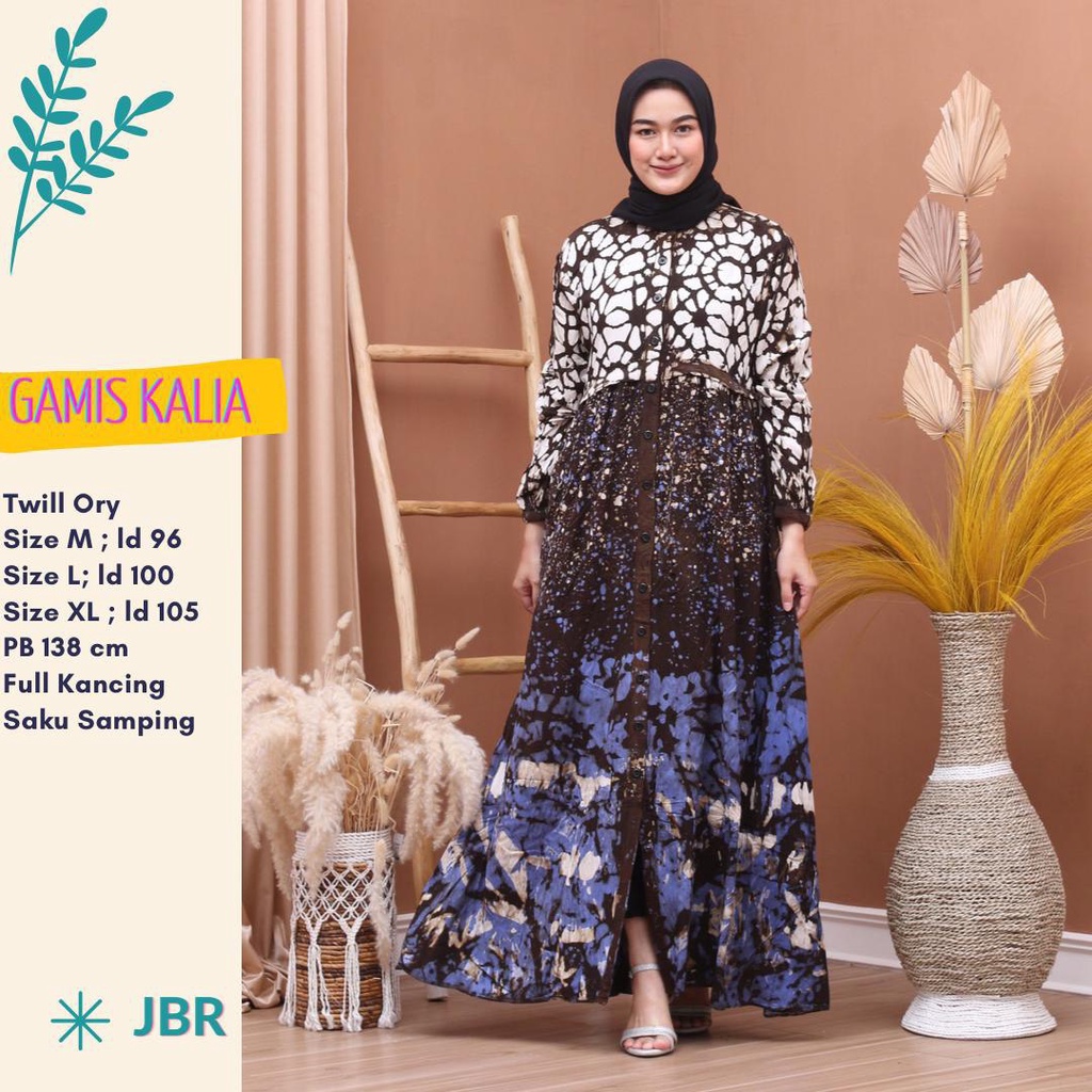 GAMIS TWILL ORI PEKALONGAN MOTIF TERBARU GAMIS TERBARU GAMIS FULL KANCING