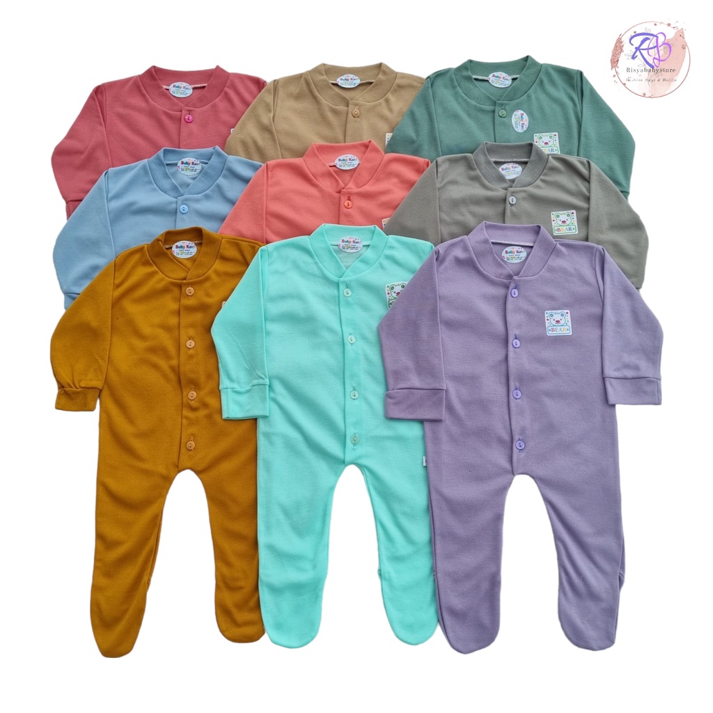 Jumsuit bayi panjang tutup kaki /Jumper Bayi/Romper Bayi/Baju Kodok Bayi