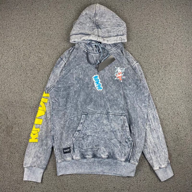 HOODIE RIPNDIP WASHED FULL TAG LABEL CASUAL HYPE