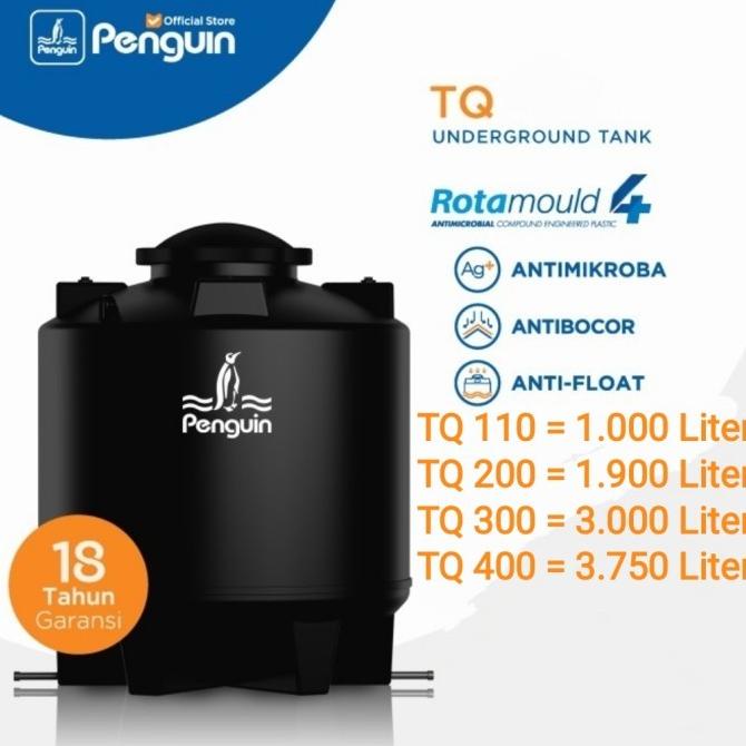 &<&<&<&] PENGUIN TOREN TANGKI AIR PENDAM TQ110 HITAM + PLUMBINGKIT