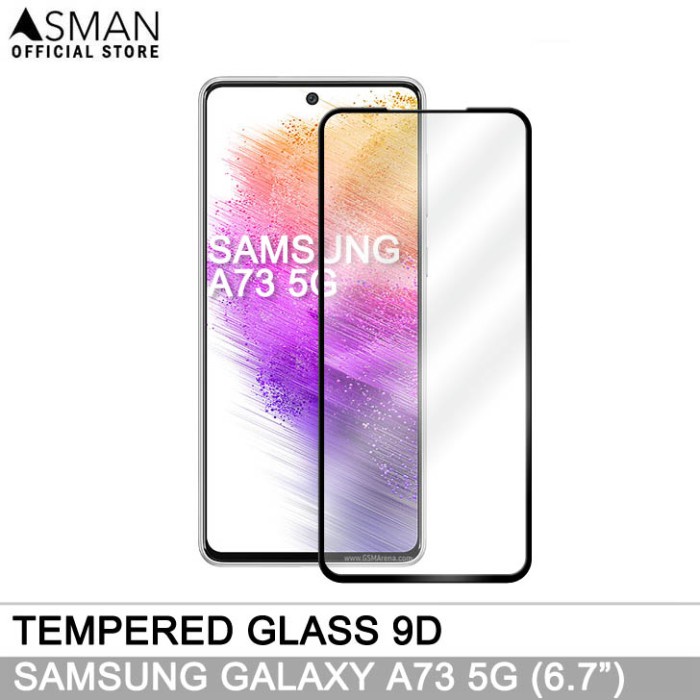 Tempered Glass Full Samsung Galaxy A73 5G (6.7&quot;) | Anti Gores Kaca - Hitam