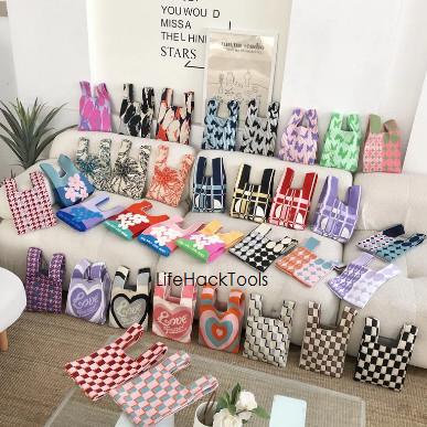 Buffalow Bag Bangkok Knit Tote Bag Rajut Tas Buffalow MURAH