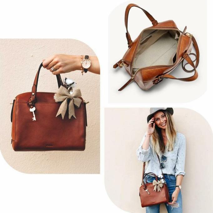 Tas Fossil Rachel Satchel Brown Leather - New With Tag PROMO