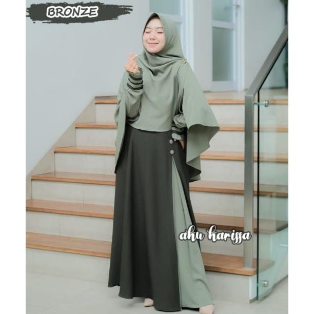 Syarifah Gamis Set Hijab Syari Jumbo Ori Aku Karissa
