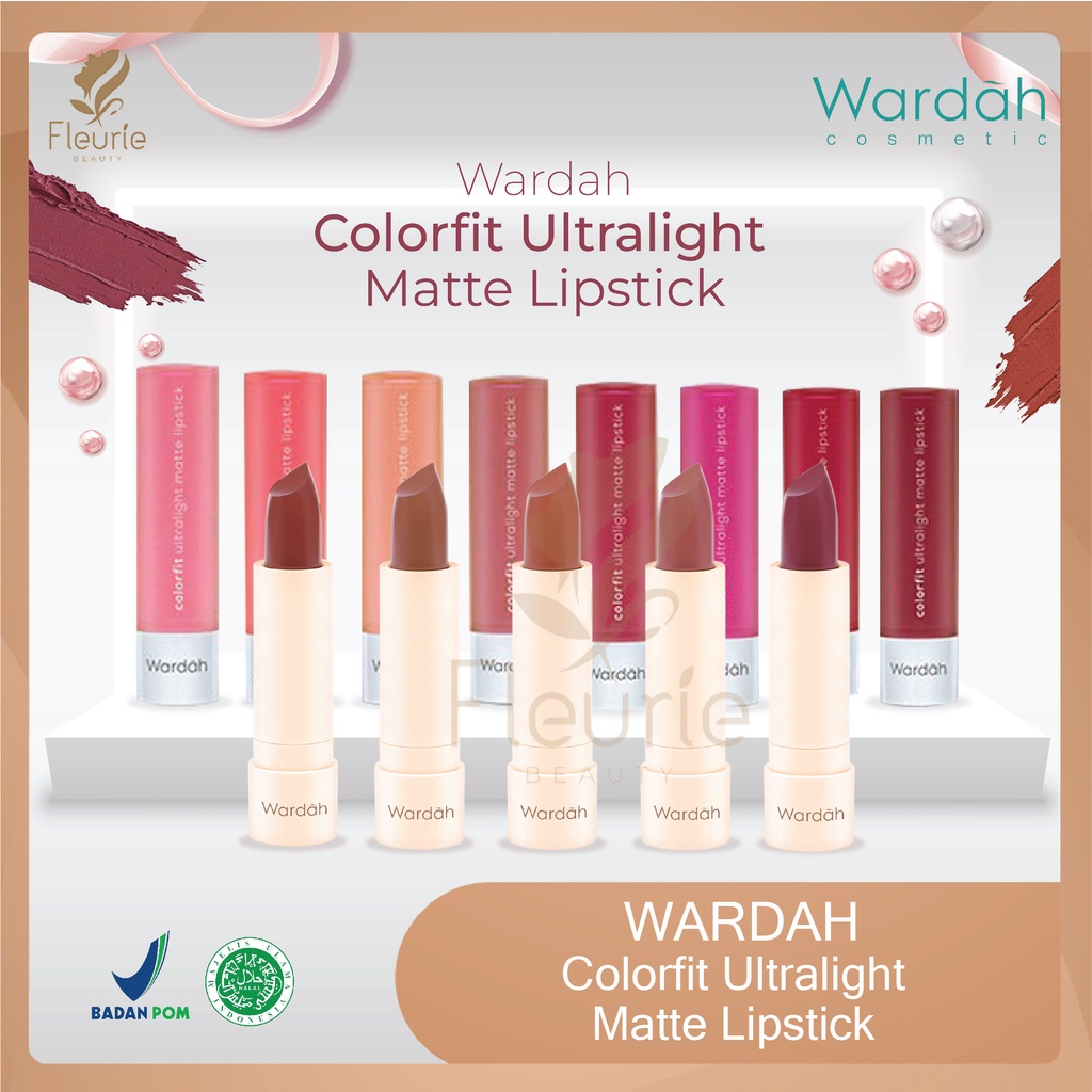 Wardah Colorfit Ultralight Matte Lipstick 3.6g - Lipstick Wardah Matte Halal Original BPOM