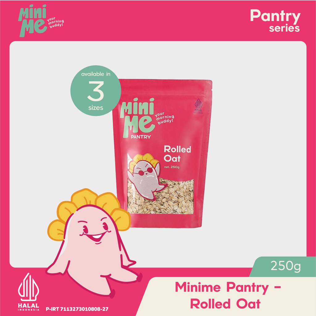 

MINIME Pantry - Rolled Oats 250gr (Oat Giling)