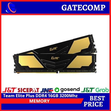 Memory Team Elite Plus DDR4 16GB 3200Mhz - Black Gold