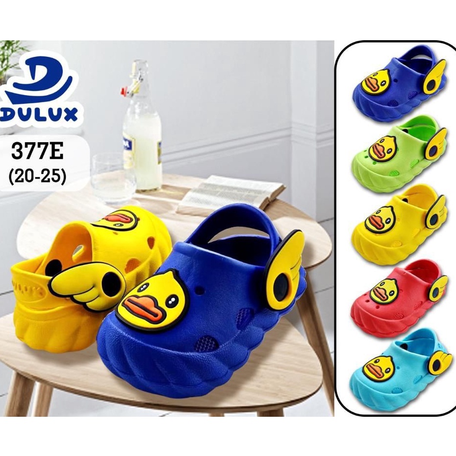 DX-377E Sandal Baim Anak Laki Laki Karakter Bebek DUCK / Sandal Karet Anak Cowok Merek Dulux Ukuran 20-25