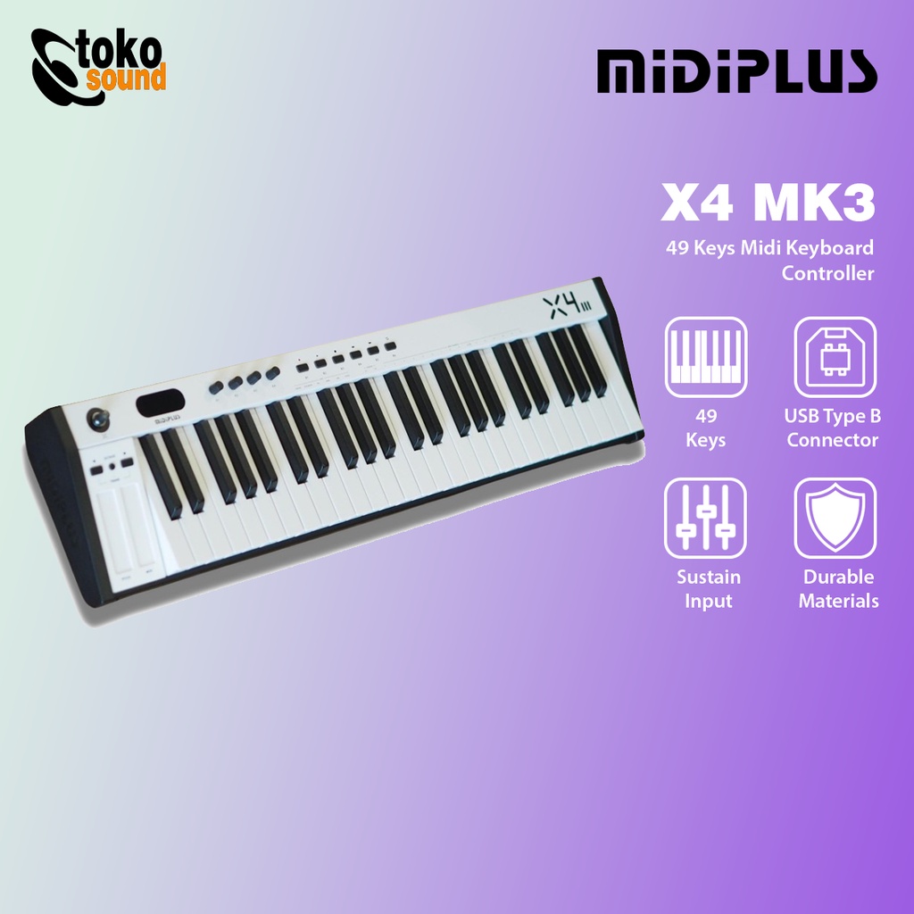 MIDIPLUS X4 MK3 - 49 Keys Midi Controller