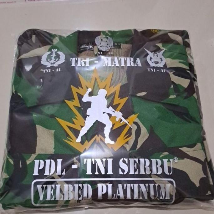 VELBED GROSIR PDL TNI VELBED PLATINUM SERBU TRI-MATRA ORIGINAL ANTI AIR EL09I09A82L