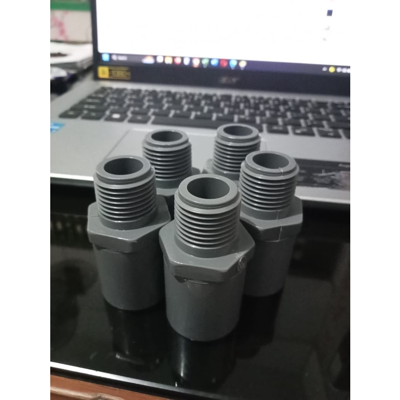 Sok Drat Luar PVC Rucika AW 1/2" / SDL 1/2" PVC Rucika AW / Sok Drat Luar 1/2" Rucika AW