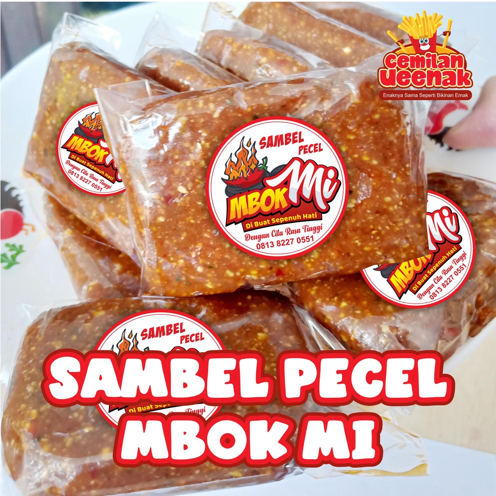 Sambel Pecel Mbok Mi Asli Madiun Bumbu Pecel Lumpang Sangria Jeruk Purut Basah Mirasa Bukan Merk Sin