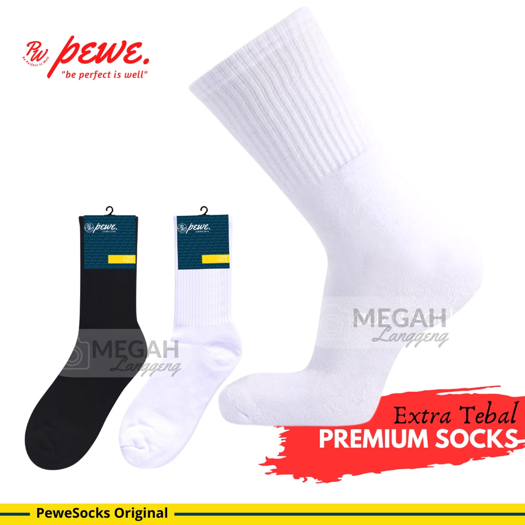 KAOS KAKI TEBAL PANJANG DEWASA / KAOSKAKI TEBAL / KAOS KAKI HITAM PDL TEBAL / KAOS KAKI OLAHRAGA PRIA EXTRA TEBAL PANJANG SEBETIS / KAOS KAKI TNI/POLRI/SCURITY DLL / KAOS KAKI SPORT / OLAHRAGA TEBAL HITAM PANJANG SEBETIS - MEGAH LANGGENG STORE
