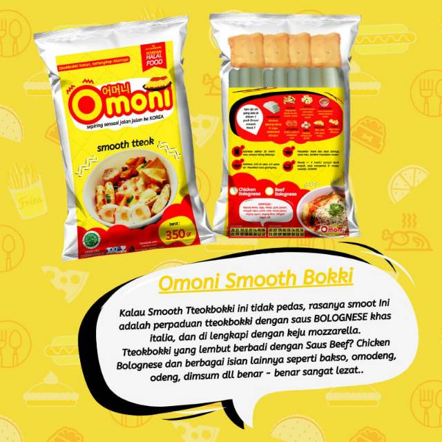 SMOOTH TTEOBOKKI Makanan Jajanan Korea Viral Halal BPOM Merek Omoni Korean Halal Food