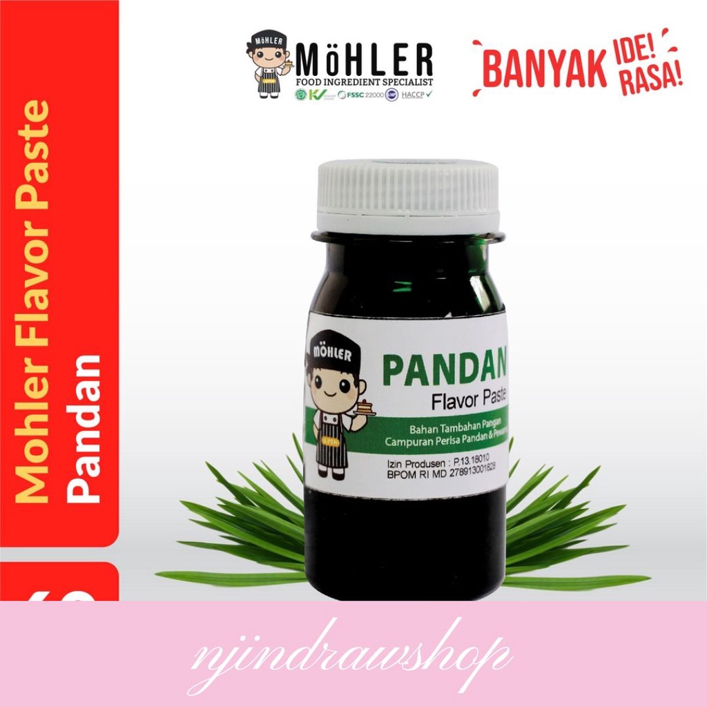 

Pasta Mohler / Pasta Makanan Minuman / Perasa Minuman / Pewarna Makanan / Pasta Mohler Rasa Pandan 60gr