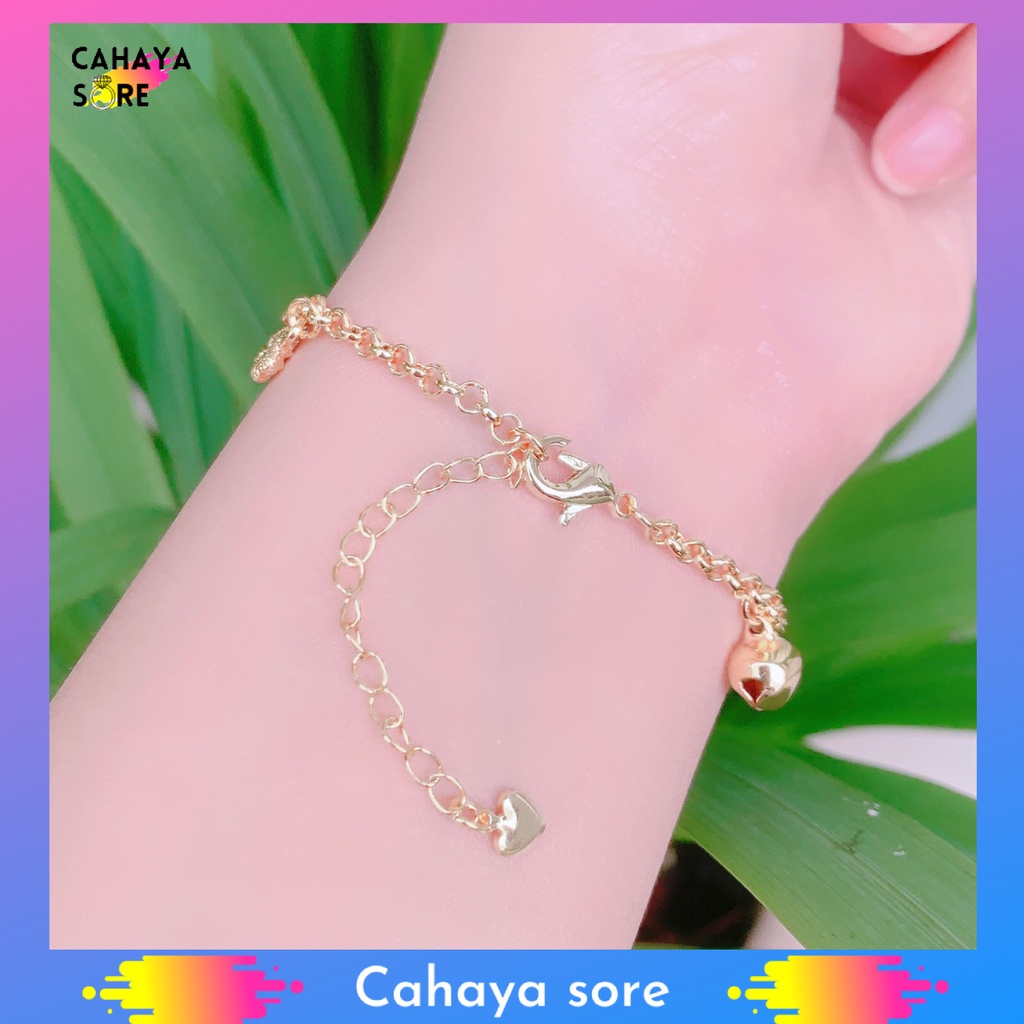 Gelang Xuping Gold Gelang Tangan Dewasa Rantai Kupu Kupu Emas G11