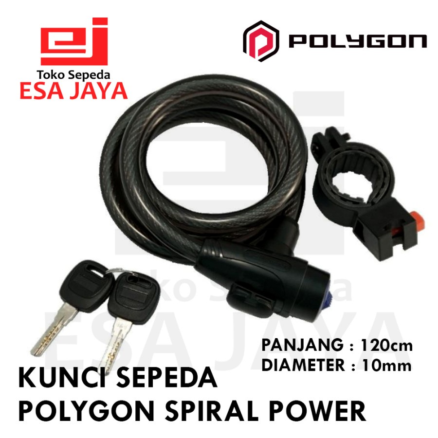 Gembok Sepeda Polygon Spiral Power