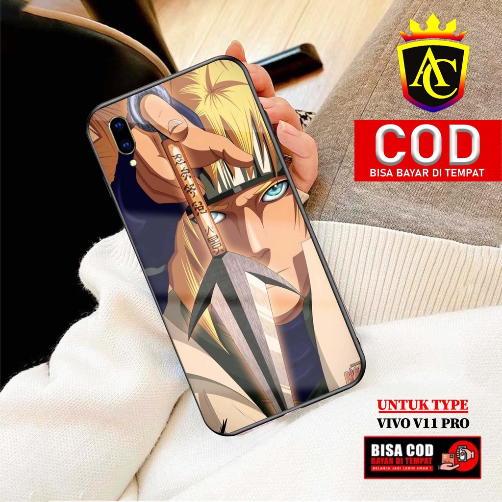 Case Vivo V11 Pro - Aneka Case - [ NRTO ] Softcase Glass - Hardcase Glossy - Fashion Case hp Vivo V1