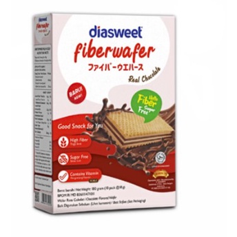 

Diasweet Fiberwafer Real Cokelat Free Sugar