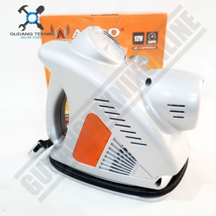 Kompresor Angin Mini Portable 3in1 DC 12 Volt CP31 ALDO / Electric Air Compressor Mini Pompa Angin Senter CP 31 ALDO