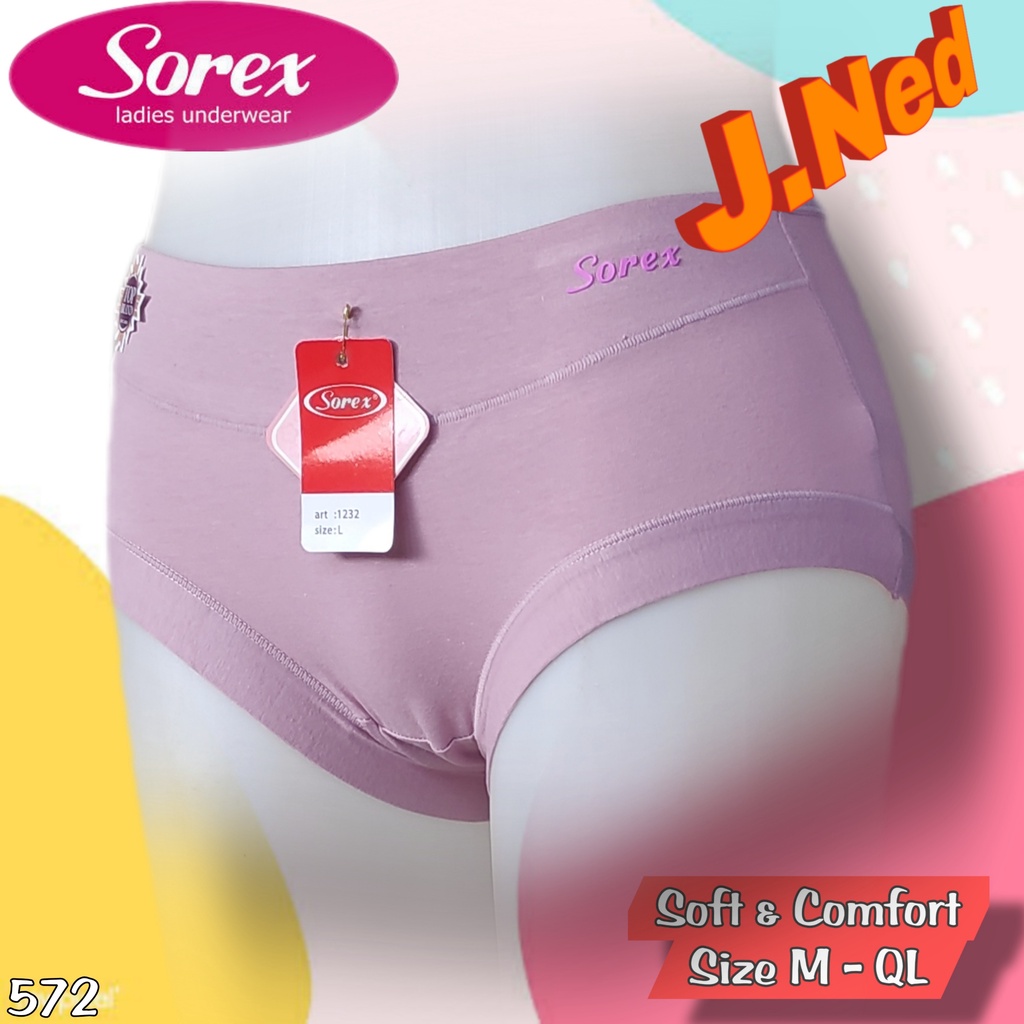 J572S ISI 6 PCS Celana Dalam Wanita Sorex Celana Dalam Cewek art 1232