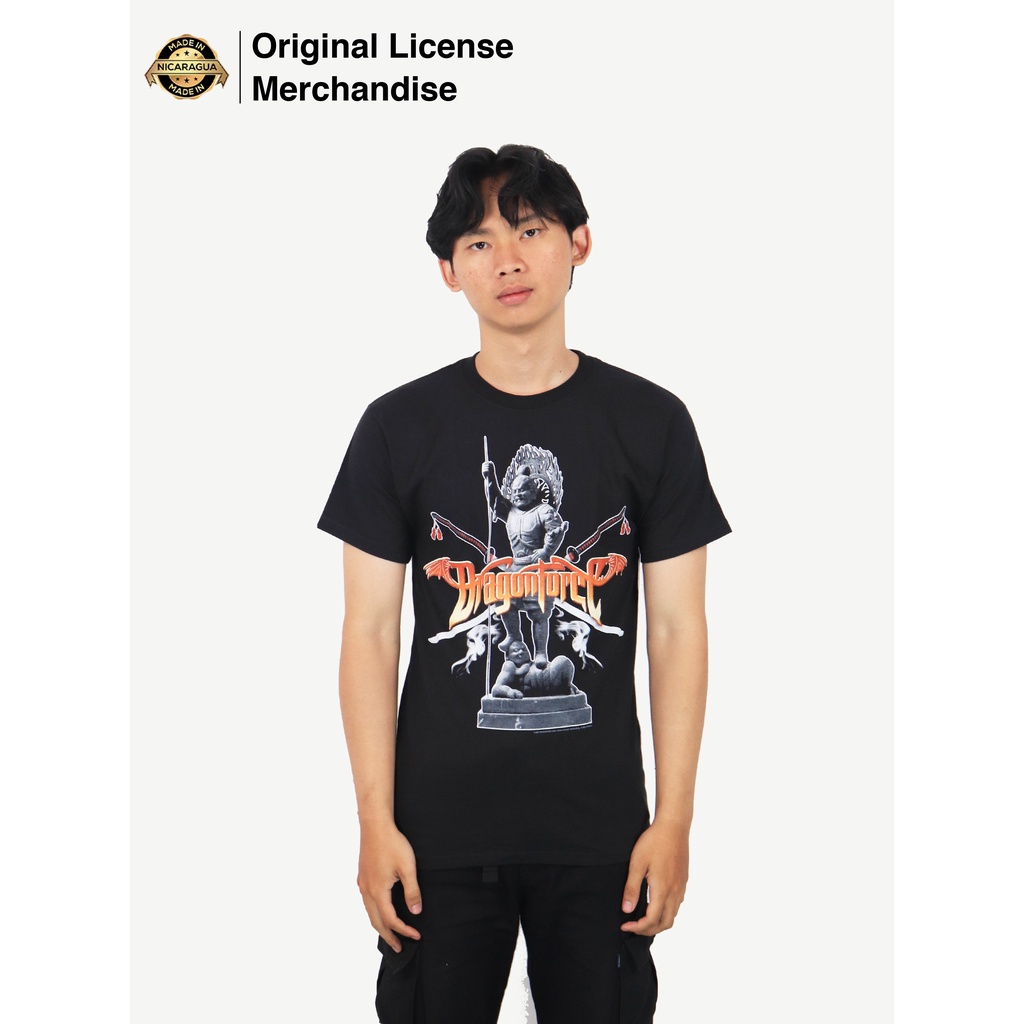 Kaos Baju Tshirt Pria Wanita Metal Musik Original DRAGONFORCE Samurai