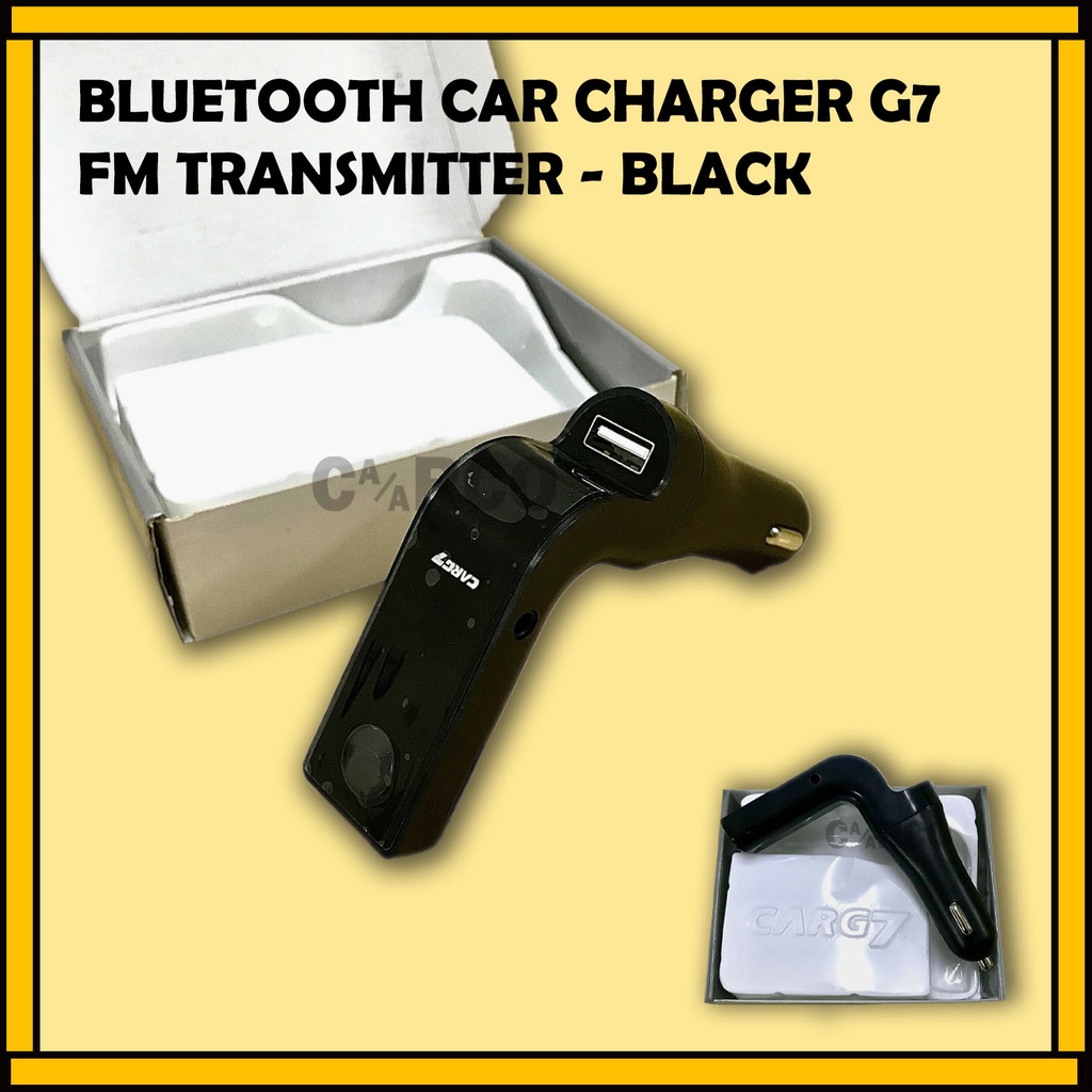 Bluetooth Car Charger FM Transmitter Black