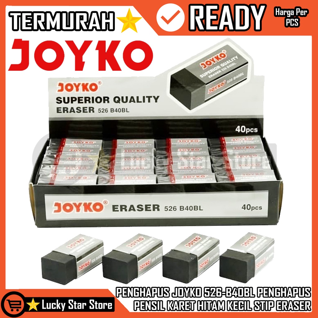 

ERASER PENGHAPUS JOYKO 526-B40BL PENGHAPUS PENSIL JOYKO 526 B40BL ERASER JOYKO 526-B40BL PENGHAPUS HAPUS MENGHAPUS KECIL STIP ERASER MURAH GROSIRHARGA SATUAN PER PCS BAHAN KARET HITAM BLACK PENGAPUS ANAK SEKOLAHAN KANTOR PERALATAN SEKOLAH