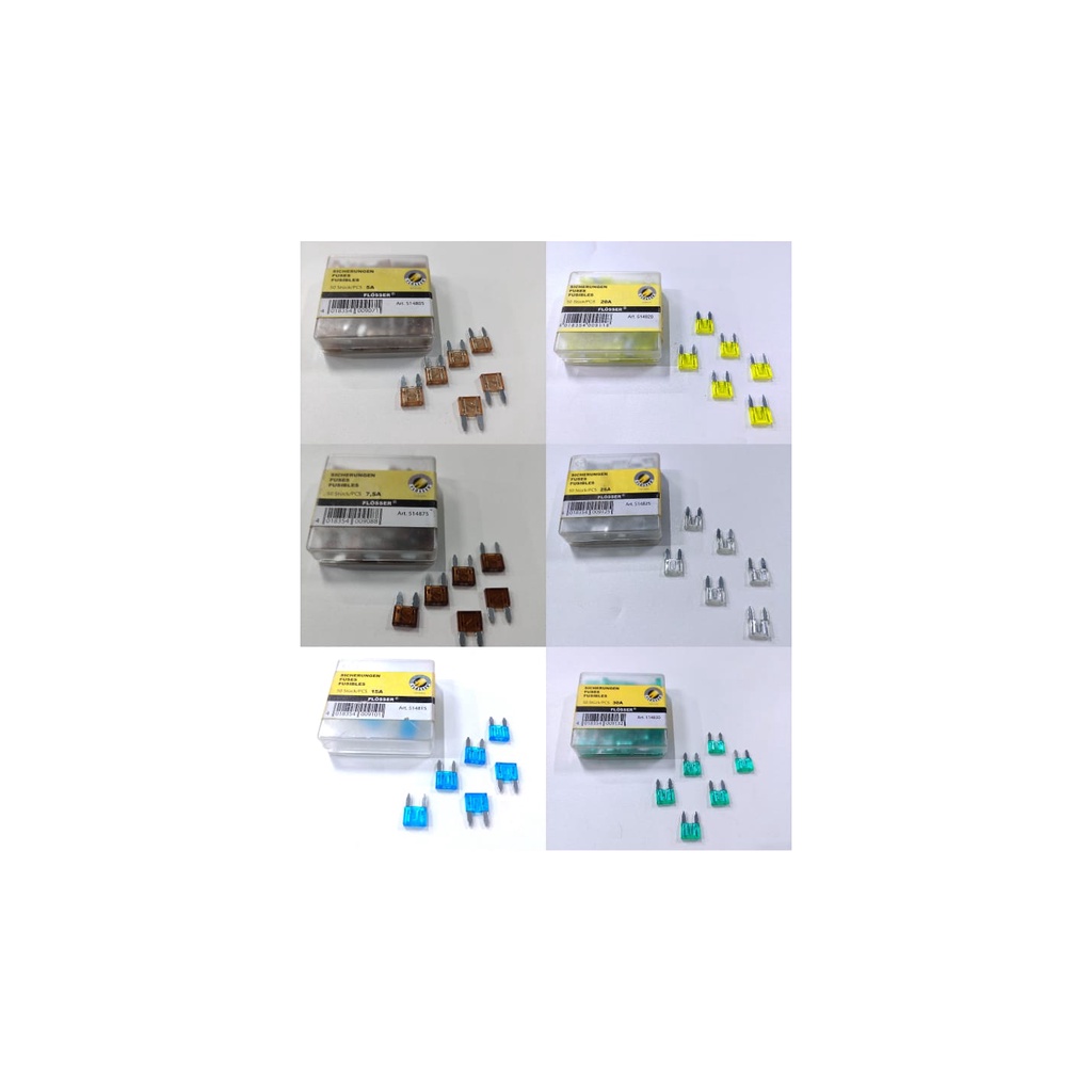 Sekring Flosser DX mini 5A 7,5A 15A 20A 25A 30A A