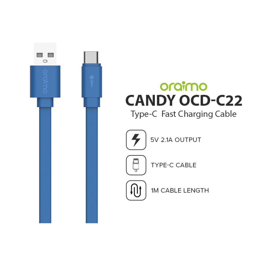 KABEL ORAIMO OCD-C22 TYPE-C | Kabel Data Oraimo Fast Charging