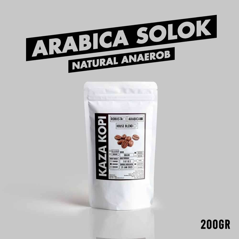 

Kopi Arabica Solok Natural Anaerob Prosess